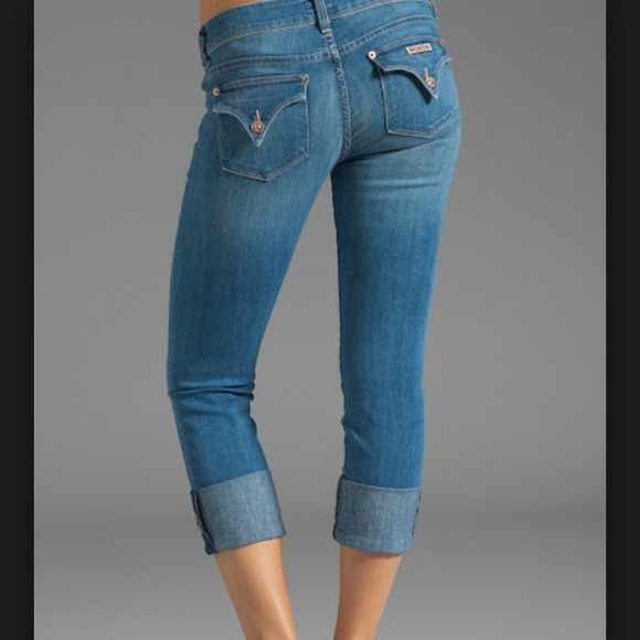 hudson ginny crop straight with cuff