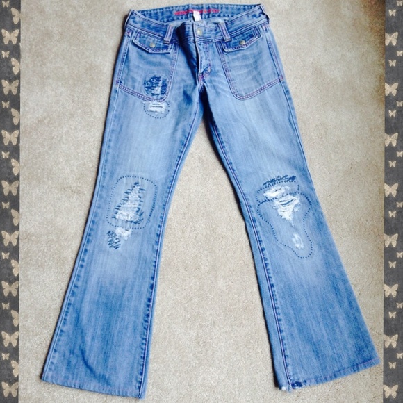 Final Price❎Abercrombie jeans-pink stitching