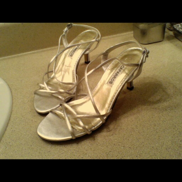 Caparros silver dress shoes