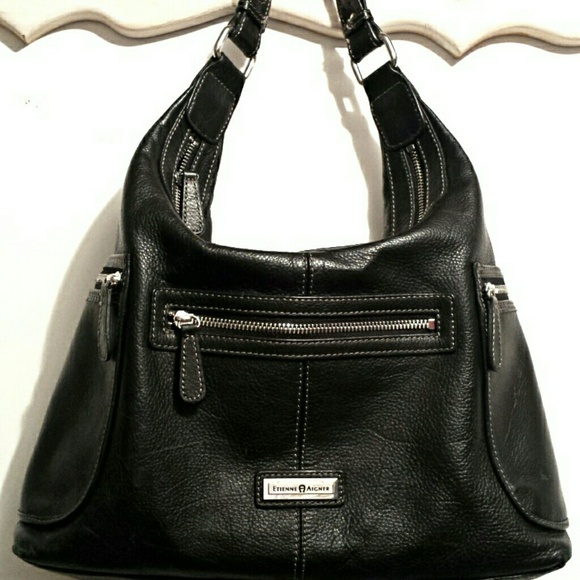 Etienne Aigner super cute black hobo bag