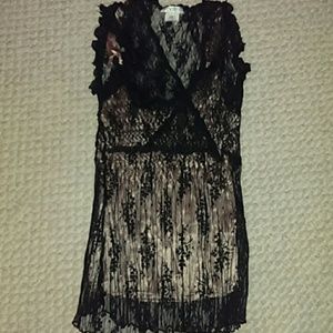 Black lace and champagne