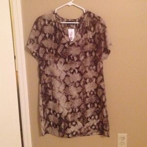 Brown Snakeskin Dress or Tunic