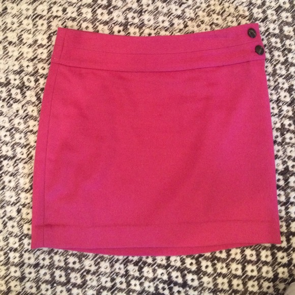 Pink wool skirt