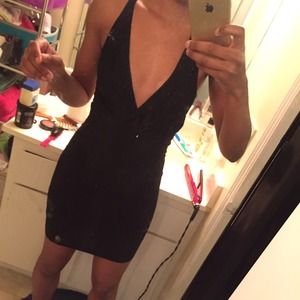 Low cut backless dress