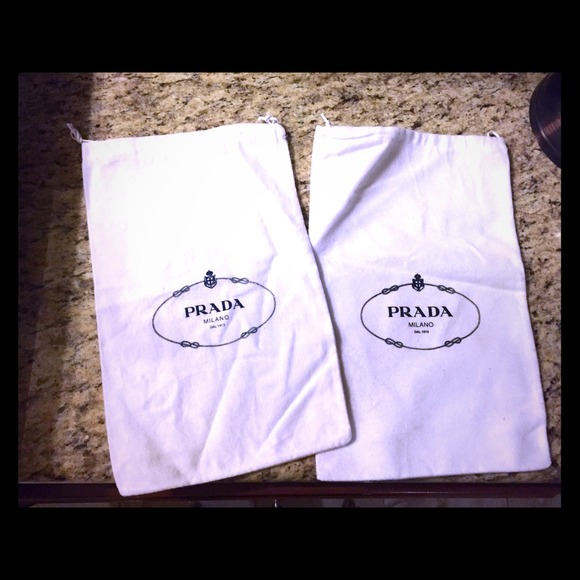 2 authentic prada dust bags.