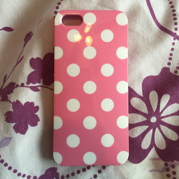 Pink polka dot iphone 5/5s case