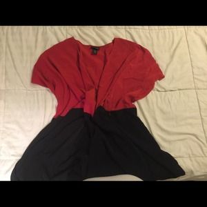 Lane Bryant Blk/Red top