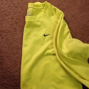 Lime green Nike therma fit