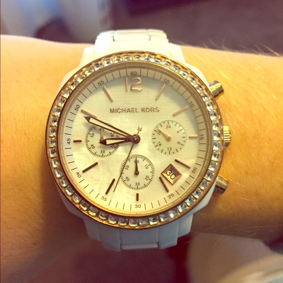 Michael Kors Jewelry - White Michael Kors watch