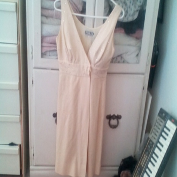 RARE Vintage Cocktail Dress w/ Rhinestones - AS IS - Picture 2 of 4