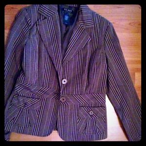 Axcess Brown Plaid Blazer