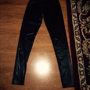 Faux leather leggings