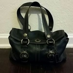 Coach Chelsea Peppled Leather Satchel/Tote