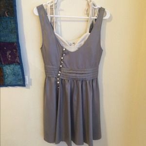 Two layer satin knee length dress by Pency