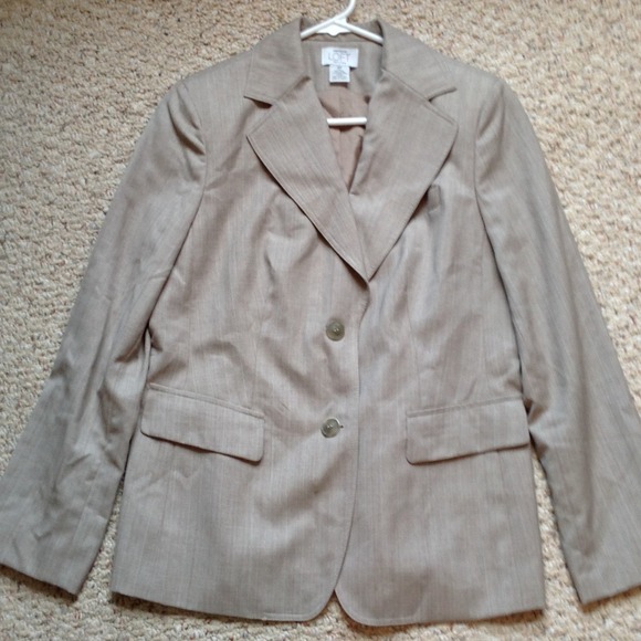Like new pink pinstripe Wool blazer from Loft