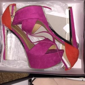 Multi colored heels