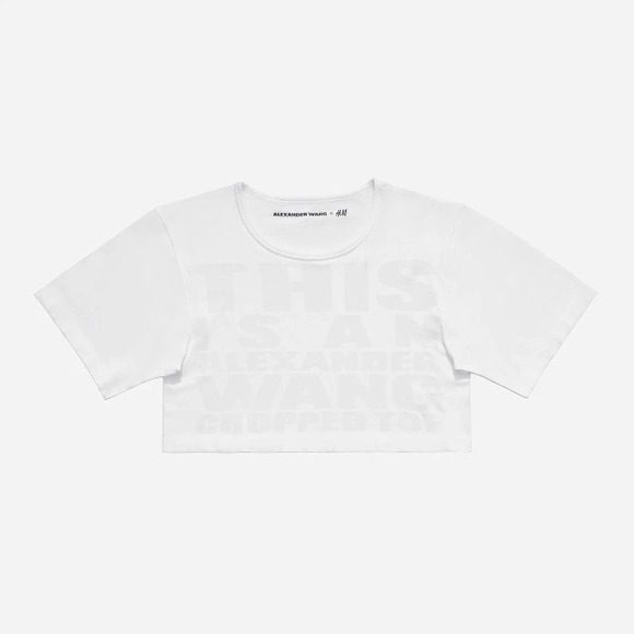 Alexander Wang X H&M White Crop Top