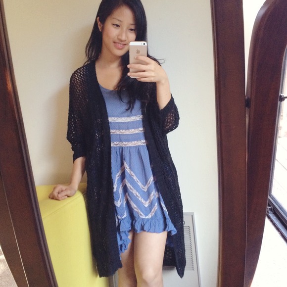 💌SOLD💌 Free People Trapeze Slip in Blue - Picture 3 of 4