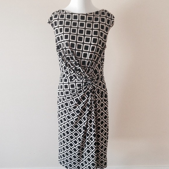 Lauren by Ralph Lauren Dress Black and White