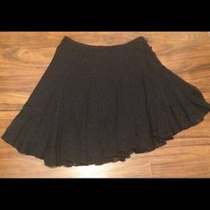 Asymmetrical polka dot skirt