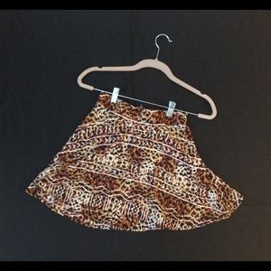 Silence n Noise Leopard Print Circle Skirt