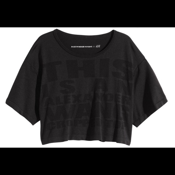 **SOLD** ALEXANDER WANG X H&M Cropped Top - Picture 3 of 4