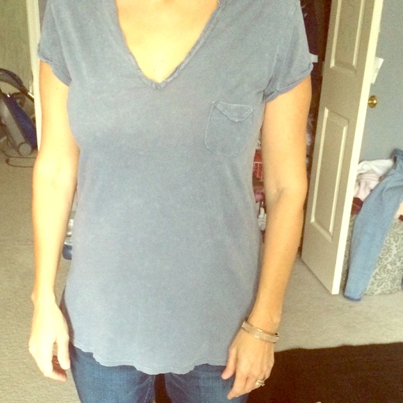 Anthropologie Grey Shirt