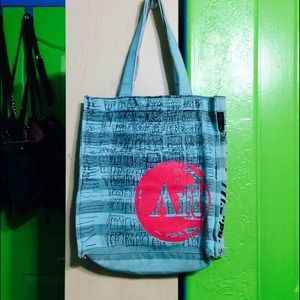 Striped Andy Warhol Tote