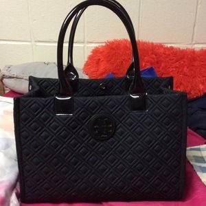 TORY BURCH QUILTED MINI ELLA TOTE