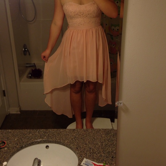 Lace/sheer high-low dress 💋 - Picture 2 of 4