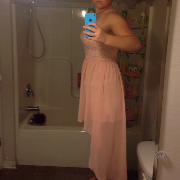 Lace/sheer high-low dress 💋 - Picture 3 of 4