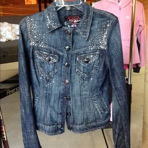Guess bling jean jacket