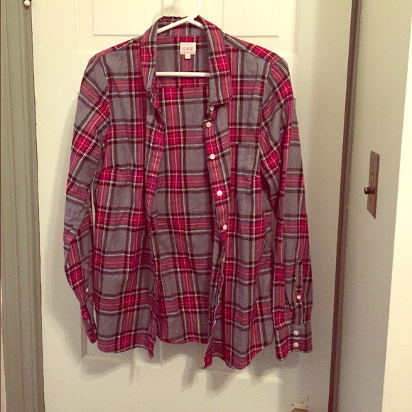 Bundle J.Crew flannel and loft necklace