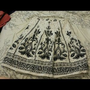 Beautiful black and white skirt