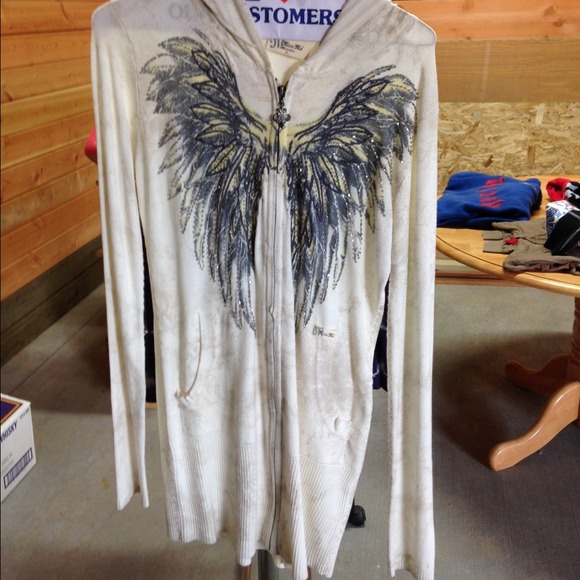 Miss Me beaded hoodie
