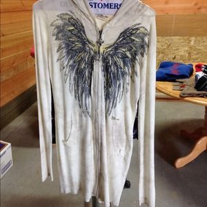 Miss Me beaded hoodie