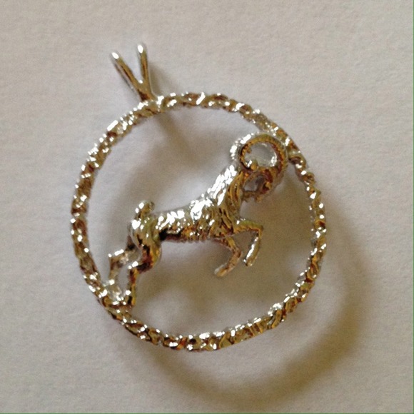 Sterling Silver Aries charm 1" NWOT