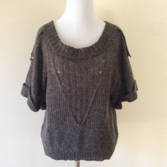 Grey Sweater Blouse from Hinge