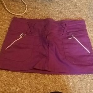 Purple mini skirt