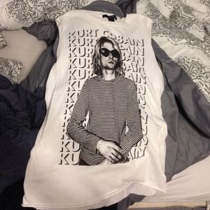Nirvana Kurt Cobain shirt