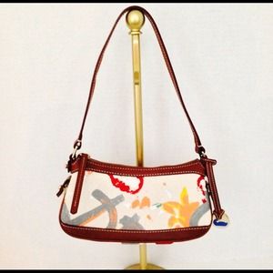 Reduced Dooney & Bourke leather trimmed canvas