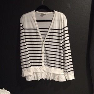 Striped cardigan from Anthropologie