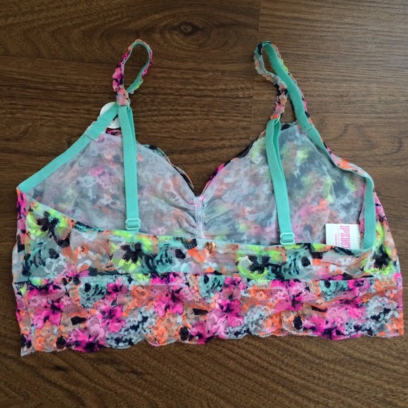 ❌SOLD❌New w/ tags VS bright lace bralette - Picture 3 of 4