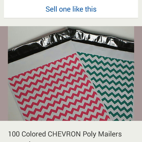 Chevron poly mailers