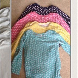 4 pc long sleeve onesies.