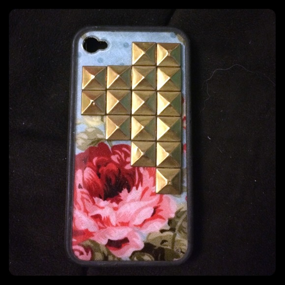 Studded Flower iPhone case 4/4S - Picture 1 of 2