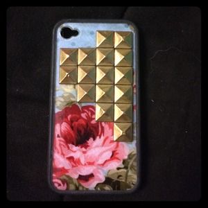 Studded Flower iPhone case 4/4S