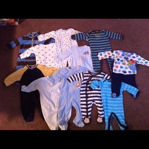 75 pieces of babyboy clothes a mix of 6-9/12 month