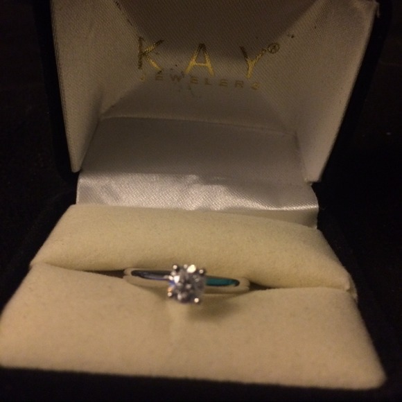 1/2 caret ring from Kay Jewelers in original box. - Picture 2 of 4