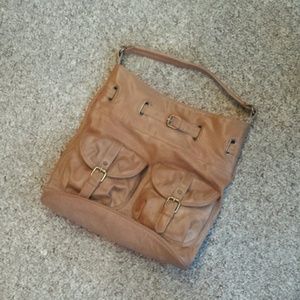 Brown leather purse